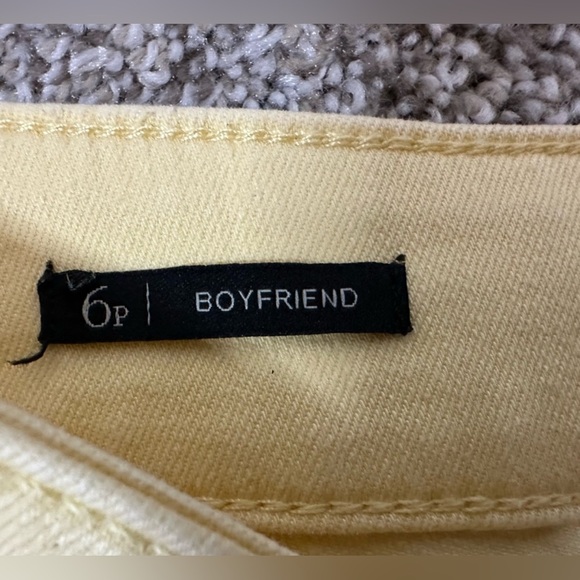 Talbots Jeans 5 Pocket Slim Ankle Boyfriend Petite Size 6P Yellow - Picture 4 of 8